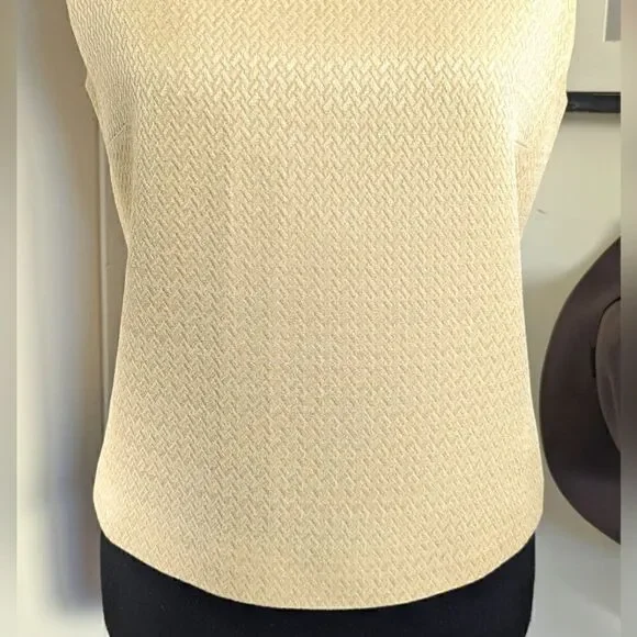 VTG MaxMara Pianoforte Wool Top 42 IT M Quiet Luxury Coastal 80s Chic Minimalist - Picture 4 of 11